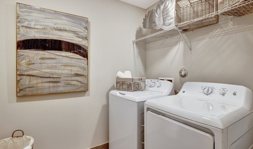 Convenient laundry room