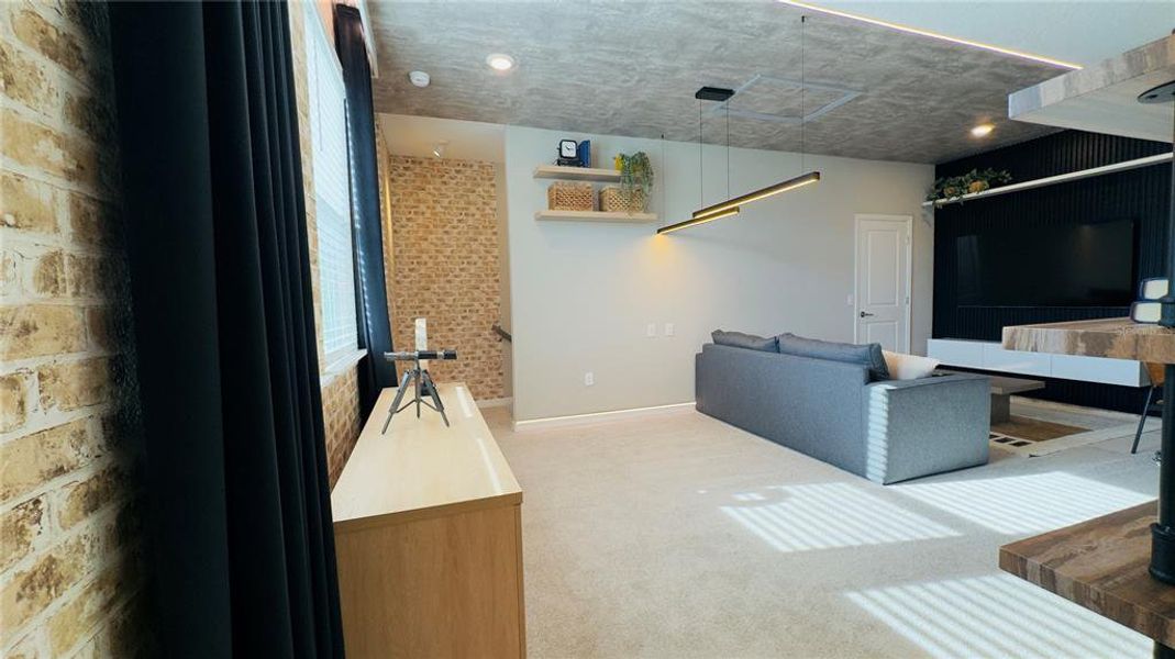 Furnished interior view inside a new home in Harvest at Ovation, Winter Garden (Image 45).