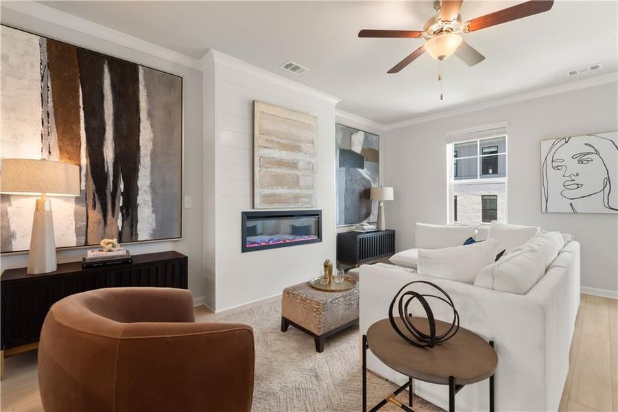 Furnished interior view inside a new home in Silverock, McDonough (Image 39).