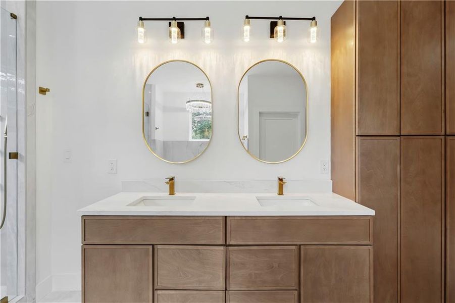 Furnished interior view inside a new home in , Atlanta (Image 34).