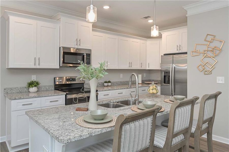 Furnished interior view inside a new home in , Douglasville (Image 8).