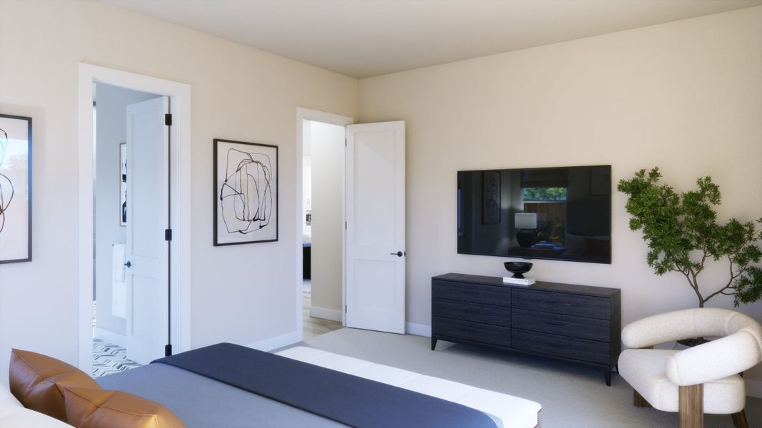 Representative furnished interior of a home built from the 5054 by Risewell Homes in Freedom at Anthem, Kyle (Image 10).