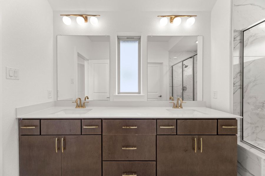 Furnished interior view inside a new home in Garden Collection at Union Park, Little Elm (Image 11).