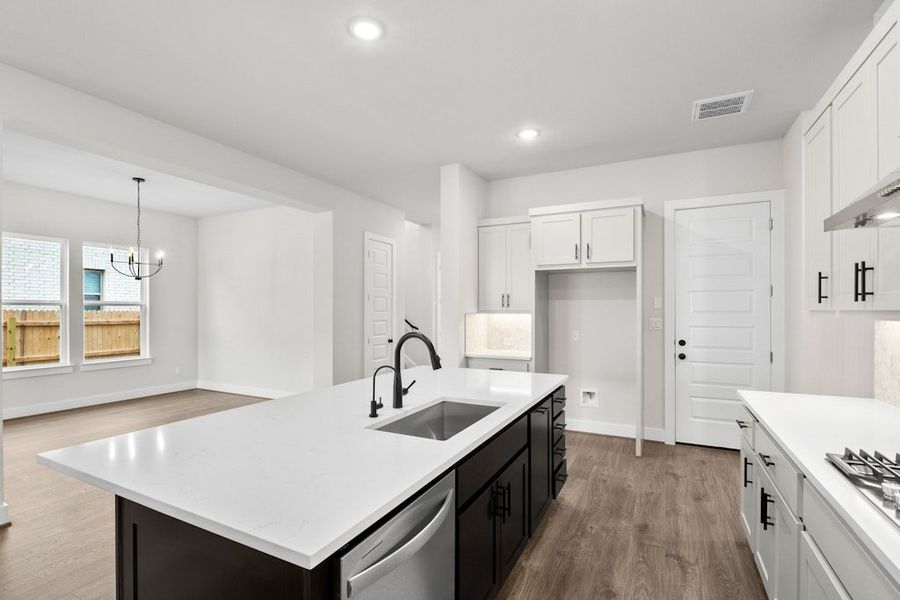 Furnished interior view inside a new home in Blackhawk, Pflugerville (Image 8).