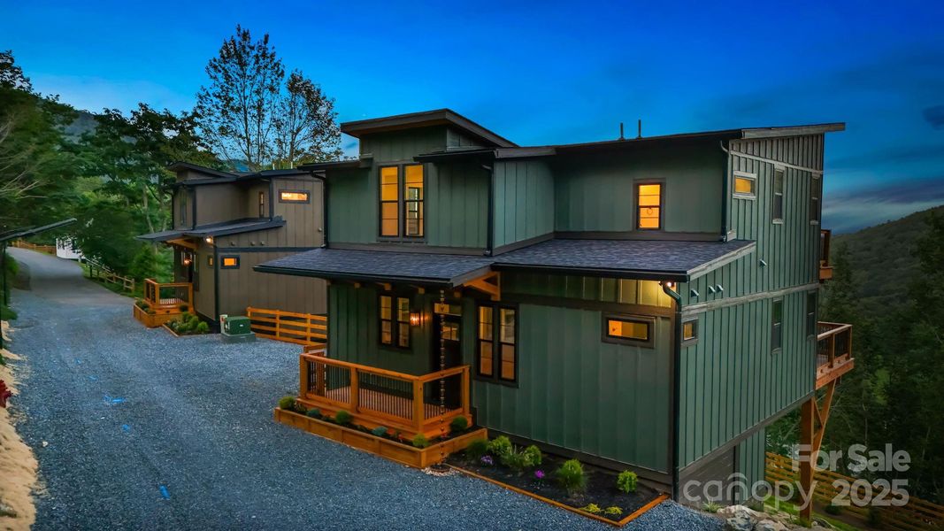 Front exterior of a new home in , Seven Devils, NC, highlighting curb appeal (Image 23). Front exterior of a new home in , Seven Devils, NC, highlighting curb appeal (Image 23).