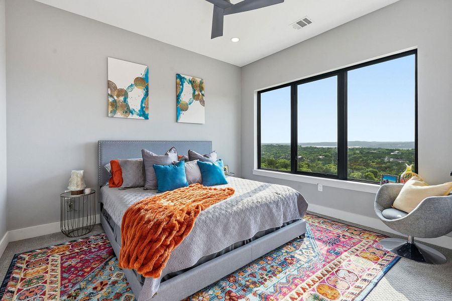 Furnished interior view inside a new home in , Volente (Image 26).