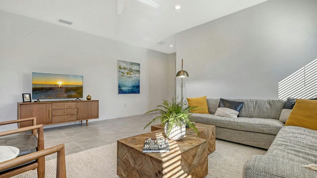 Furnished interior view inside a new home in Grand Park Real Estate and Homes for Sale in Sarasota, FL - Neal Communities, Sarasota (Image 10).