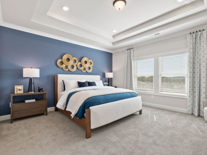 Furnished interior view inside a new home in Vines at Mill Creek - Legacy Series, Braselton (Image 13). Furnished interior view inside a new home in Vines at Mill Creek - Legacy Series, Braselton (Image 13).