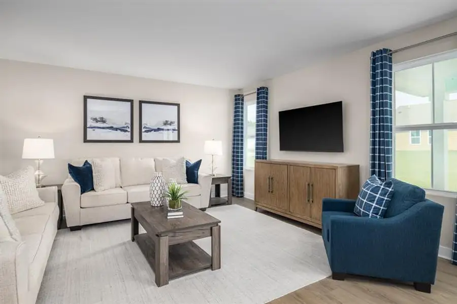 Furnished interior view inside a new home in Reidville Town Center Cottages, Duncan (Image 10).