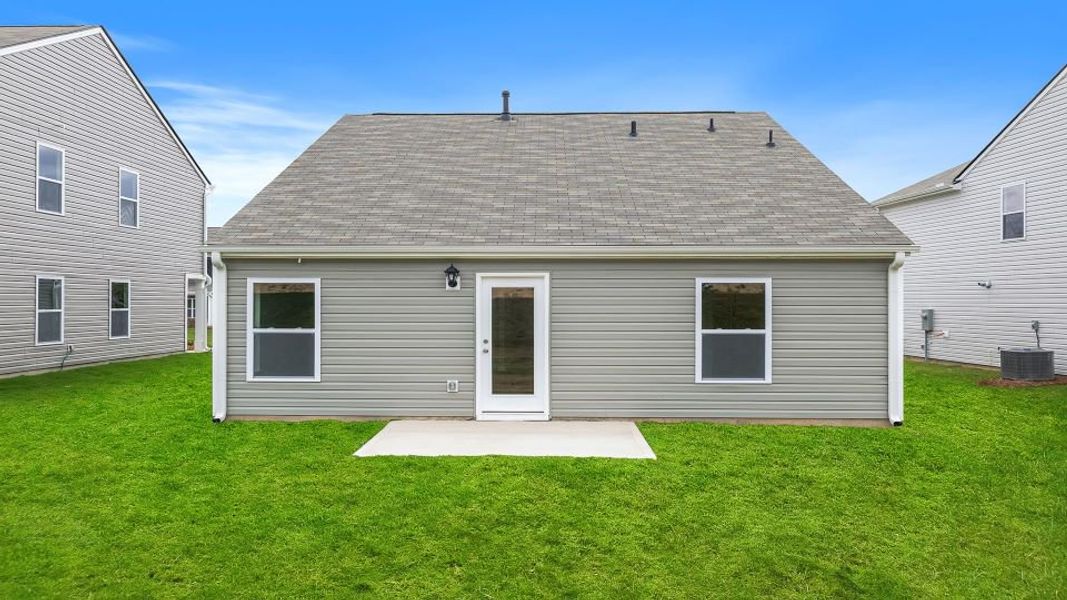 Exterior details and patio area of a home in Durbin Meadows, Fountain Inn (Image 2).