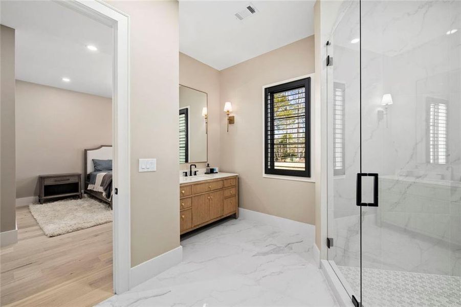 Furnished interior view inside a new home in , Alpharetta (Image 72).