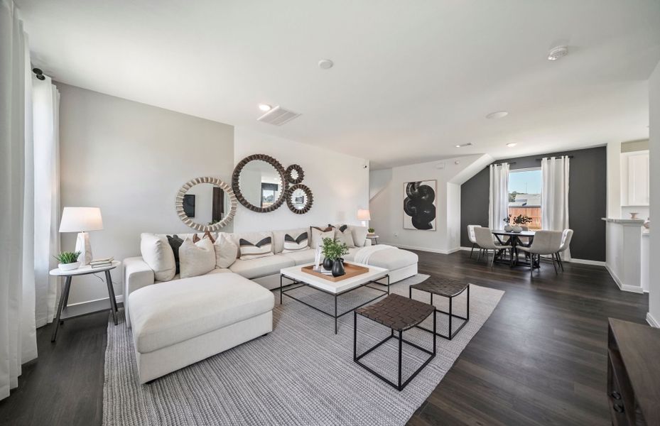 Representative furnished interior of a home built from the Lincoln by Centex in Mavera, Conroe (Image 2).