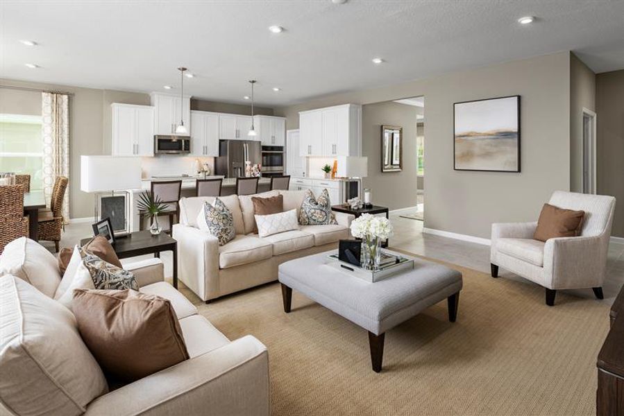 Representative furnished interior of a home built from the Peterson Cove by Ryan Homes in Morningside Reserve, Leesburg (Image 6).