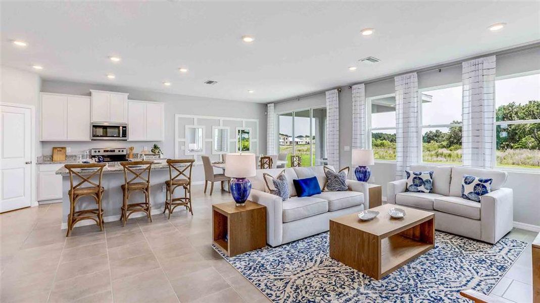Furnished interior view inside a new home in , Zephyrhills (Image 11).