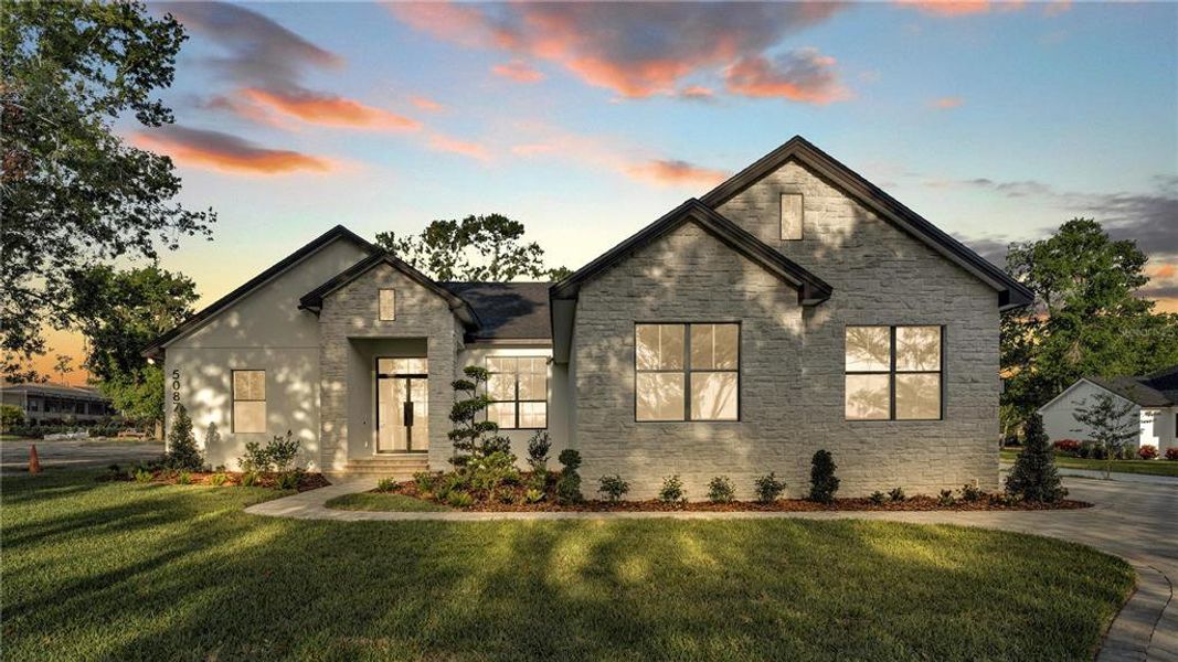 Front exterior of a new home in , Lakeland, FL, highlighting curb appeal (Image 2). Front exterior of a new home in , Lakeland, FL, highlighting curb appeal (Image 2).