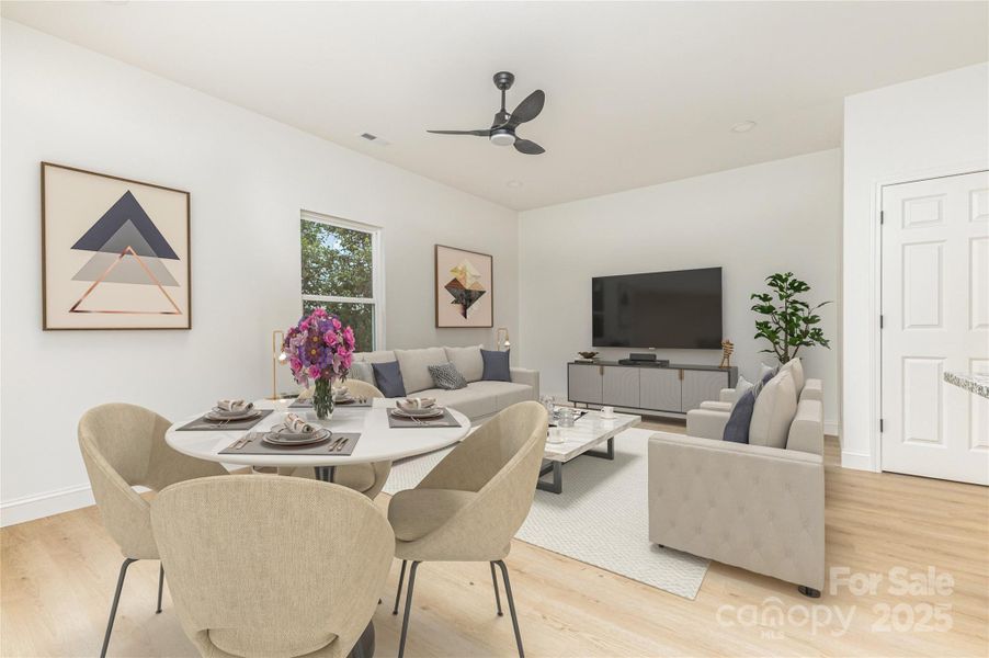 Furnished interior view inside a new home in , Hickory (Image 8).