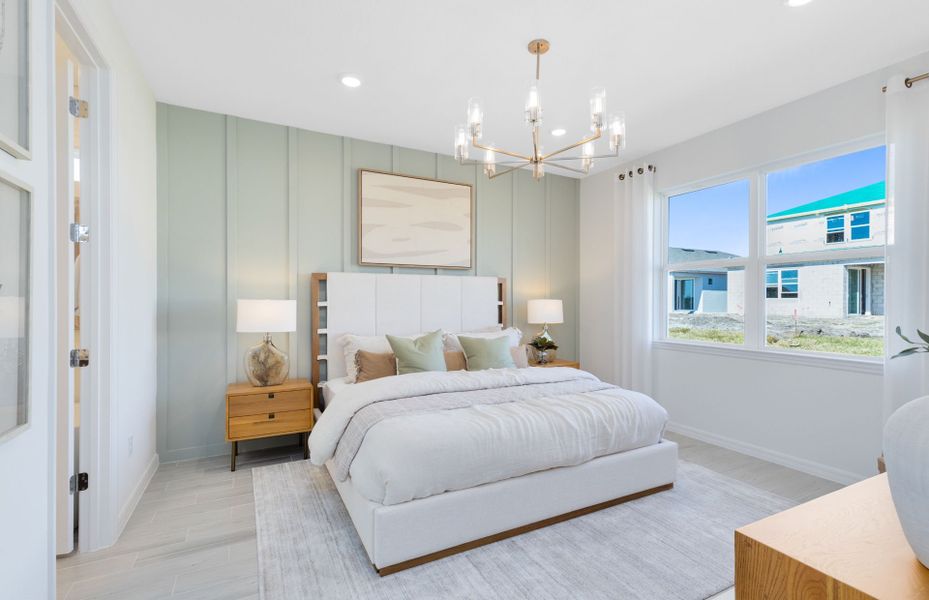 Representative furnished interior of a home built from the Concord by DiVosta in Emerson Oaks, Vero Beach (Image 8).