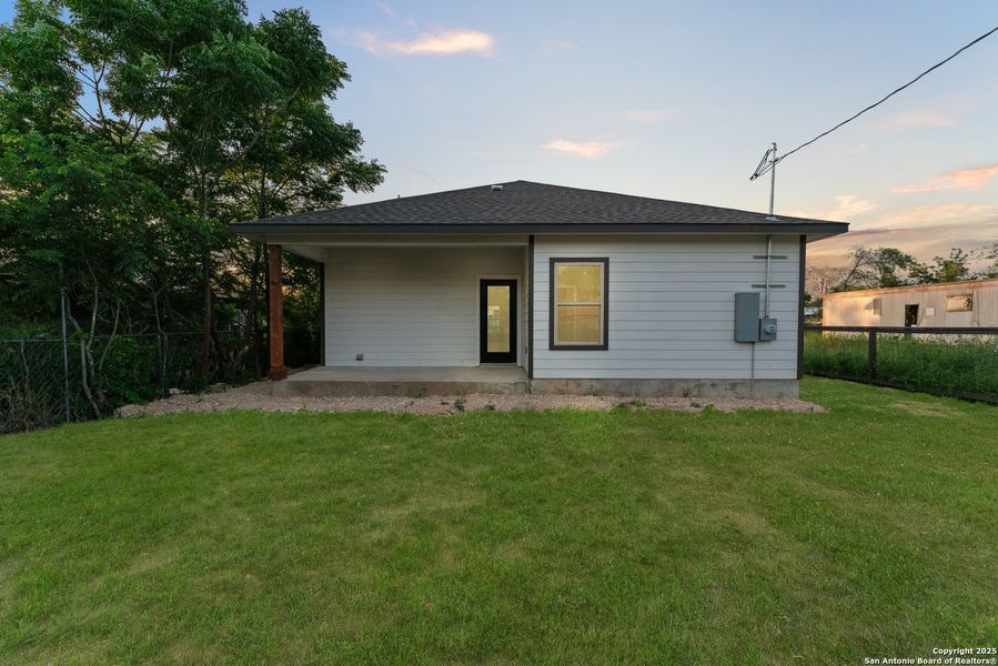 Exterior details and patio area of a home in , Poteet (Image 23). Exterior details and patio area of a home in , Poteet (Image 23).
