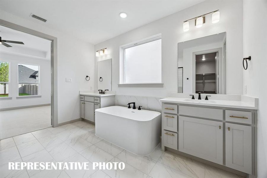 An owner's bath designed for two! REPRESENTATIVE PHOTO An owner's bath designed for two! REPRESENTATIVE PHOTO