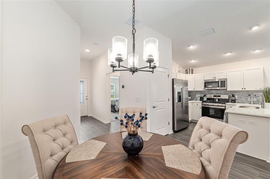 Furnished interior view inside a new home in , The Villages (Image 17).
