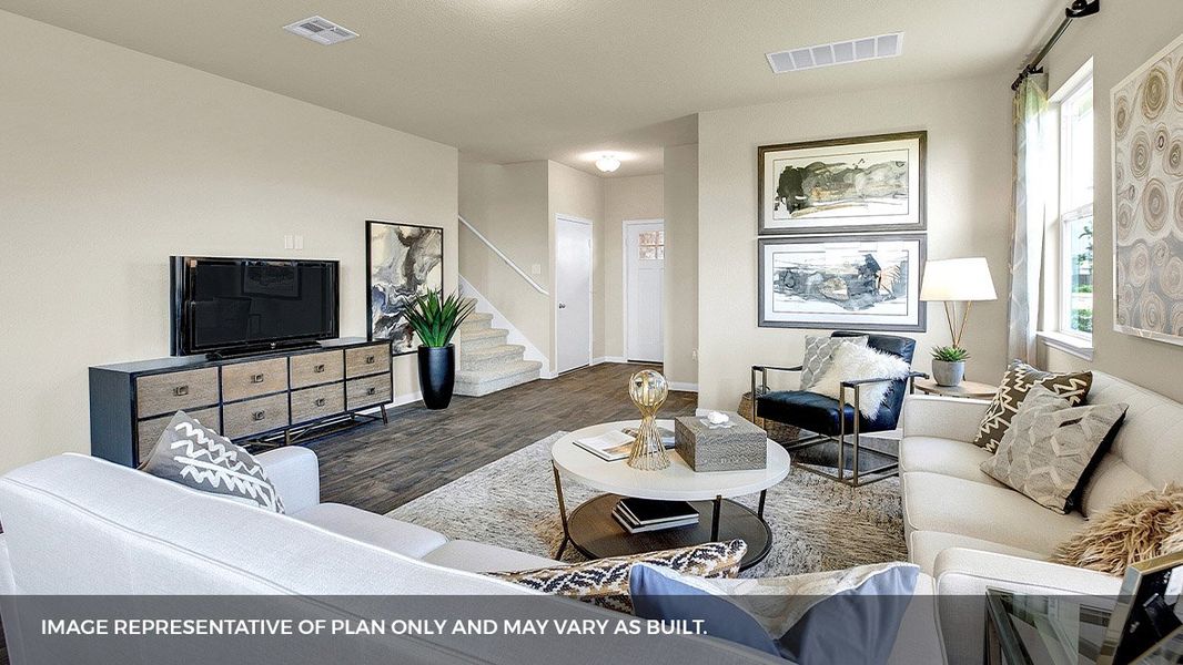 Furnished interior view inside a new home in Southgrove, Kyle (Image 22).