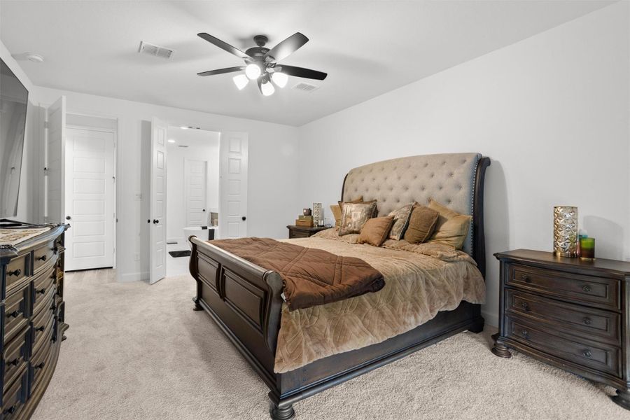 Primary suite with abundant natural light