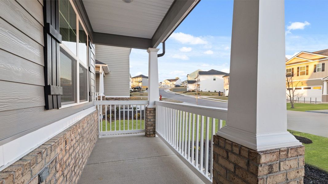 Exterior details and patio area of a home in Southwind Village, Evans (Image 3).