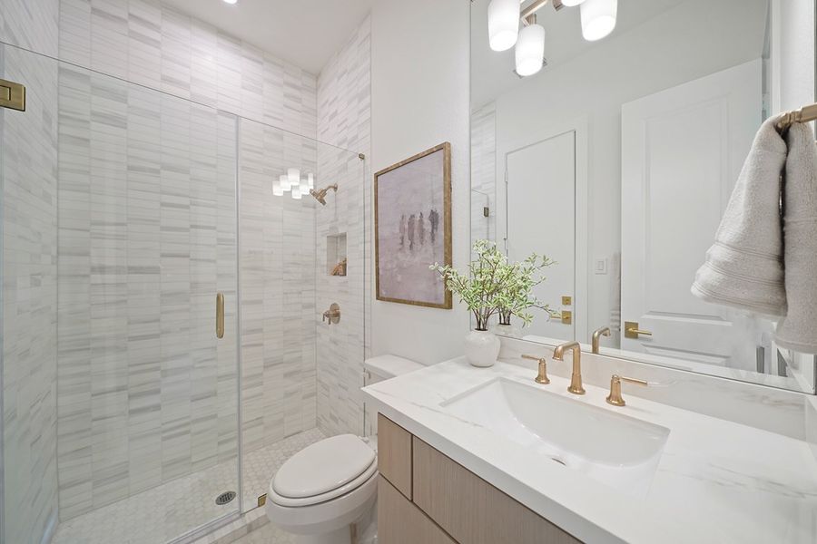 Furnished interior view inside a new home in COLTON - Fedrick Harris, Todd Mission (Image 47).