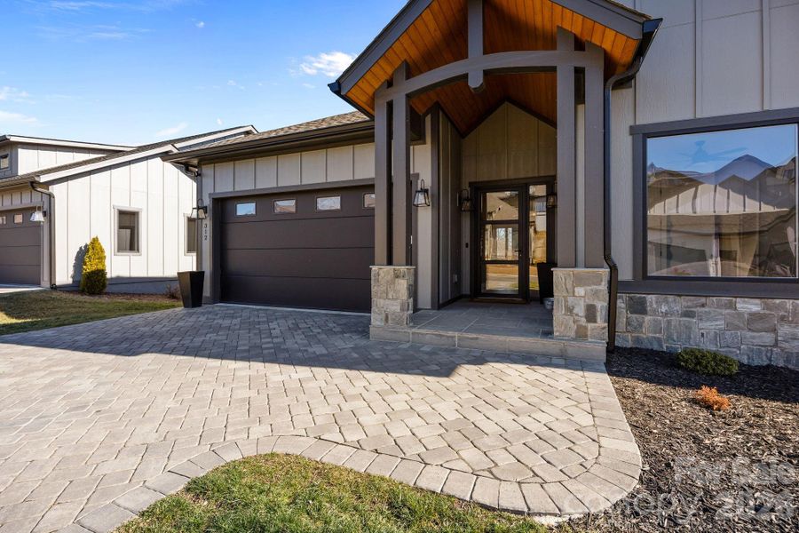 Exterior details and patio area of a home in , Arden (Image 3).