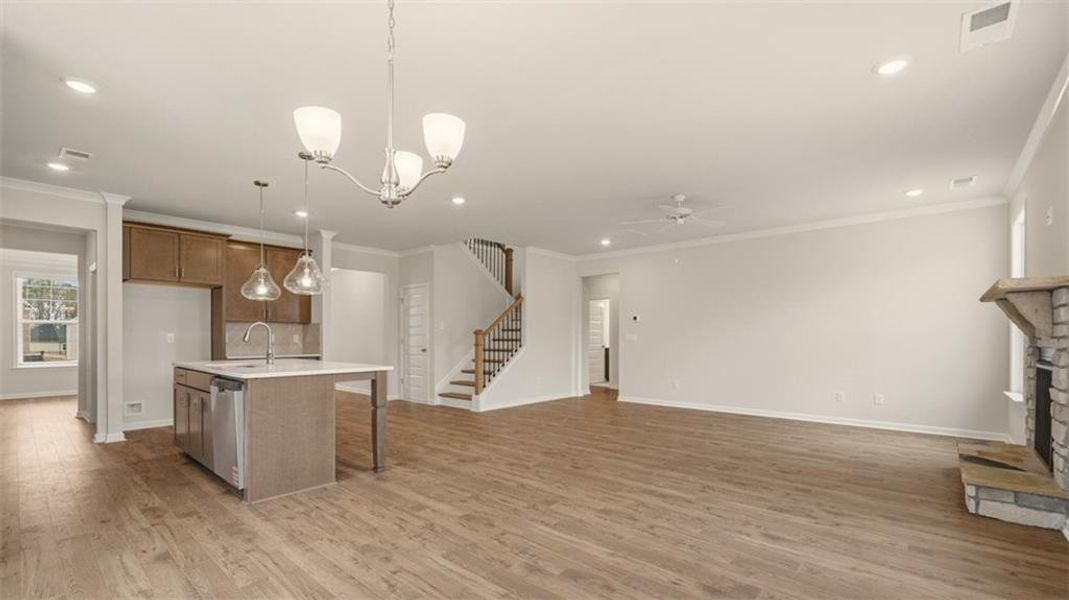 Furnished interior view inside a new home in The Gates at Pates Creek, Hampton (Image 4).
