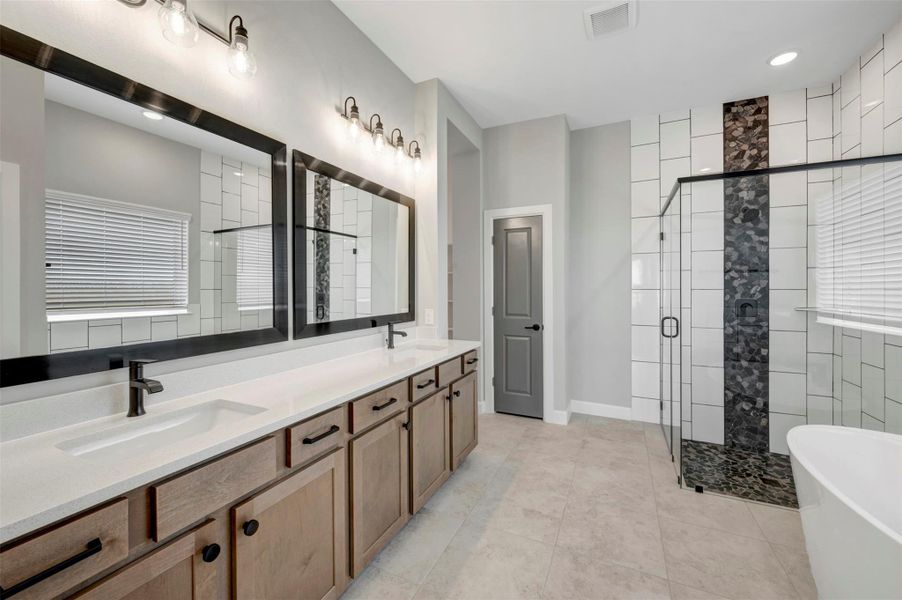 Furnished interior view inside a new home in Meridiana 55' Homesites, Manvel (Image 9).