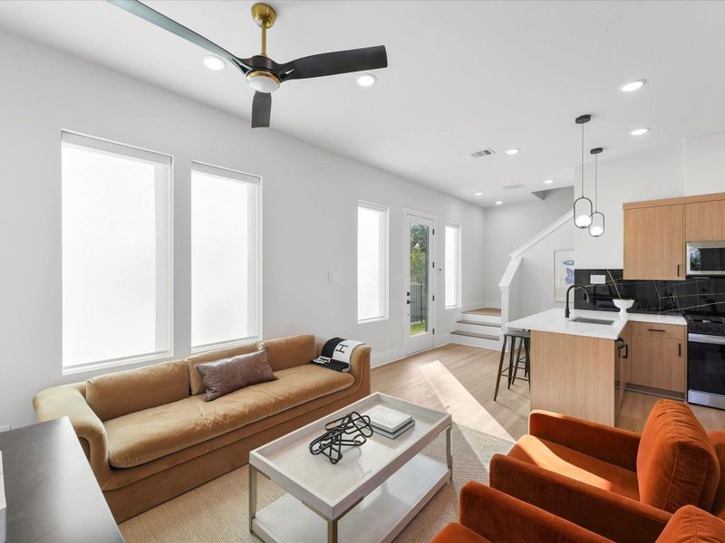 Furnished interior view inside a new home in , Houston (Image 8). Furnished interior view inside a new home in , Houston (Image 8).