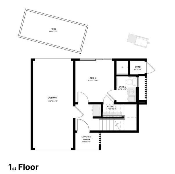 View of room layout View of room layout