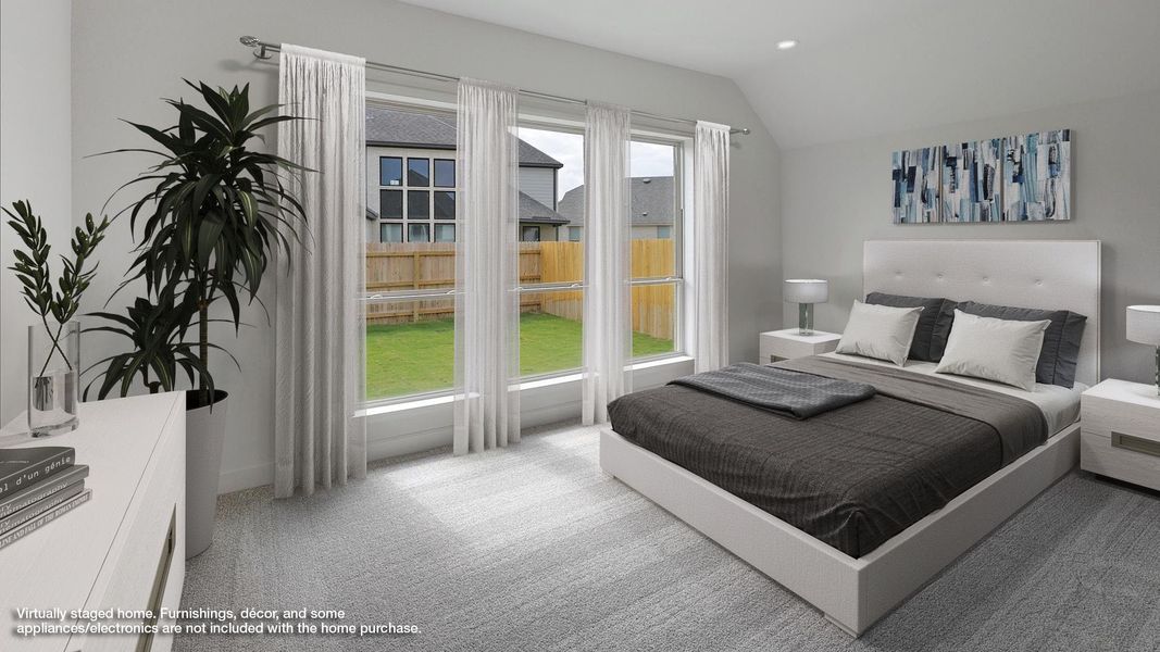 Furnished interior view inside a new home in Alsatian Oaks 50', Castroville (Image 6).