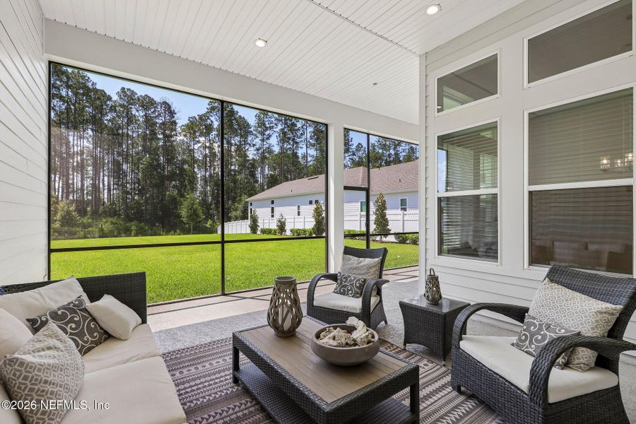 Exterior details and patio area of a home in SilverLeaf, St. Augustine (Image 27).
