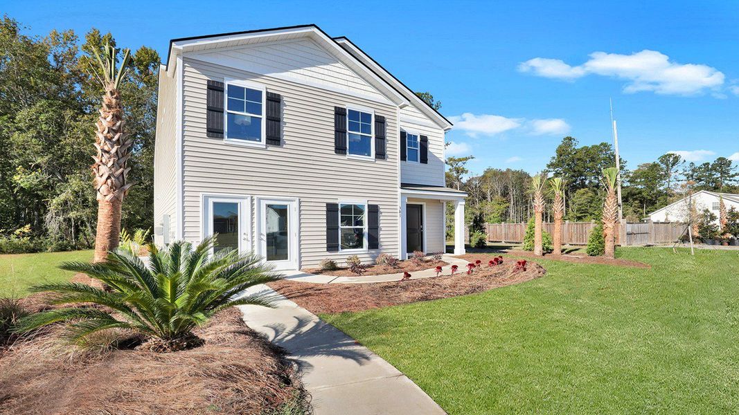Representative exterior photo of a completed home built from the ROBIE by D.R. Horton in Longleaf Village, Rincon, GA (Image 2).