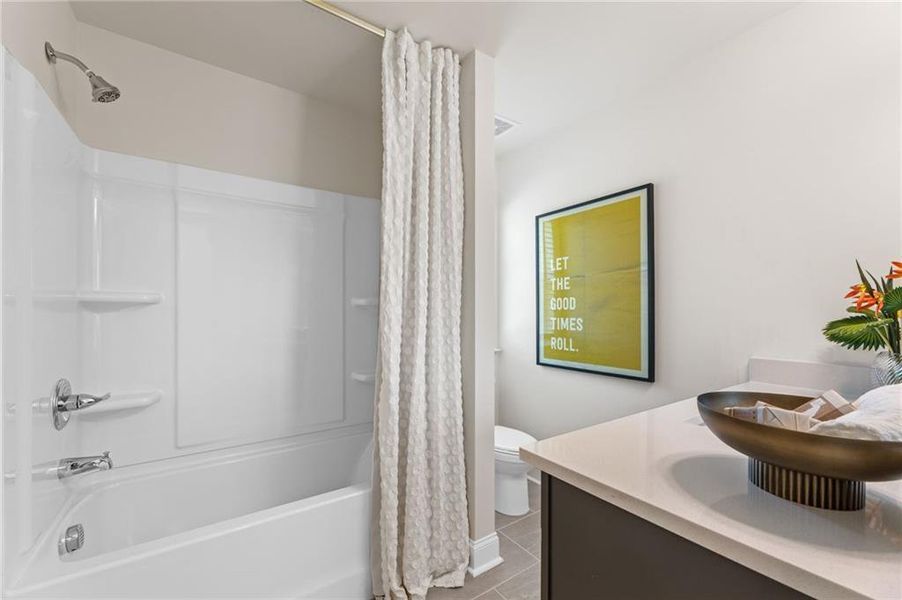 Furnished interior view inside a new home in Clark Farms, Flowery Branch (Image 5). Furnished interior view inside a new home in Clark Farms, Flowery Branch (Image 5).