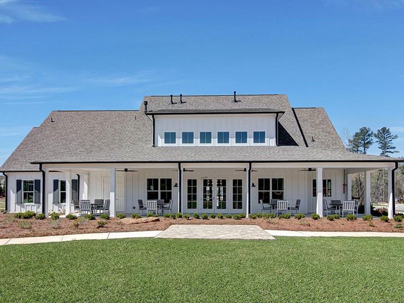 Front exterior of a new home in , Hiram, GA, highlighting curb appeal (Image 24).