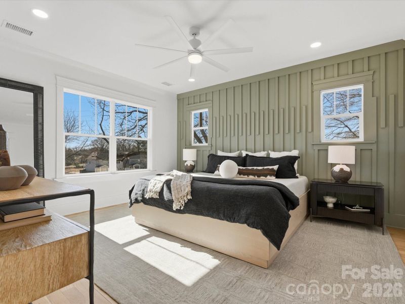 Furnished interior view inside a new home in , Charlotte (Image 17). Furnished interior view inside a new home in , Charlotte (Image 17).