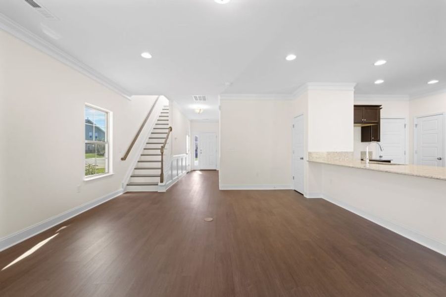Spacious, unfurnished interior of a new home in Miller's Reserve, Winston-Salem (Image 48).