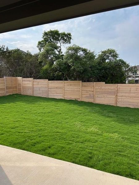 Rear Private Backyard of Home Rear Private Backyard of Home