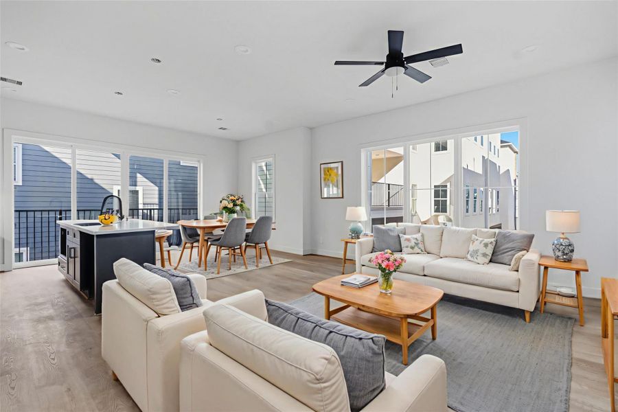 Furnished interior view inside a new home in , Houston (Image 8).