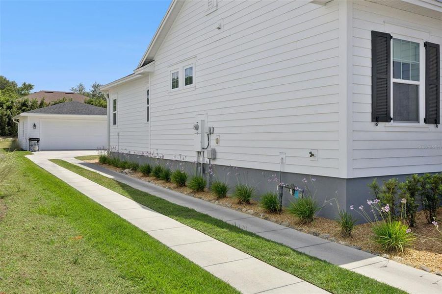 Exterior details and patio area of a home in , Oakland (Image 4). Exterior details and patio area of a home in , Oakland (Image 4).