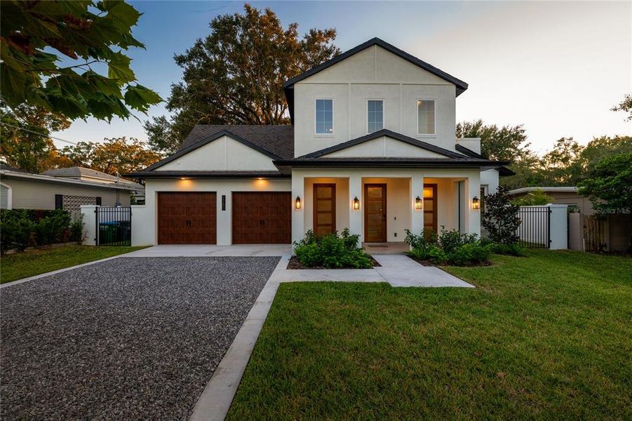 Front exterior of a new home in , Winter Park, FL, highlighting curb appeal (Image 27).