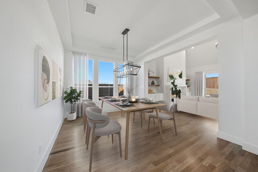 Furnished interior view inside a new home in Park Place - 80' Lots, Prosper (Image 17).