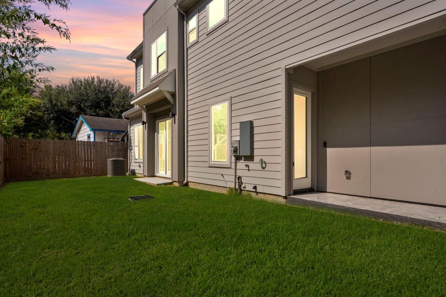 Exterior details and patio area of a home in , Houston (Image 23). Exterior details and patio area of a home in , Houston (Image 23).