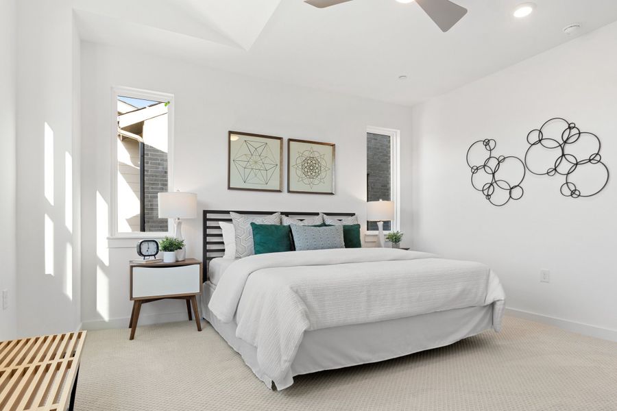 Furnished interior view inside a new home in Willow Grove Townhomes, Melissa (Image 17).