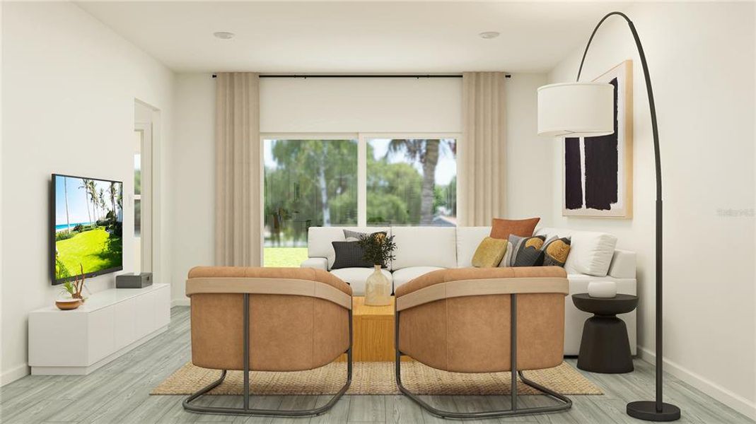 Furnished interior view inside a new home in Pioneer Ranch, Ocala (Image 4).