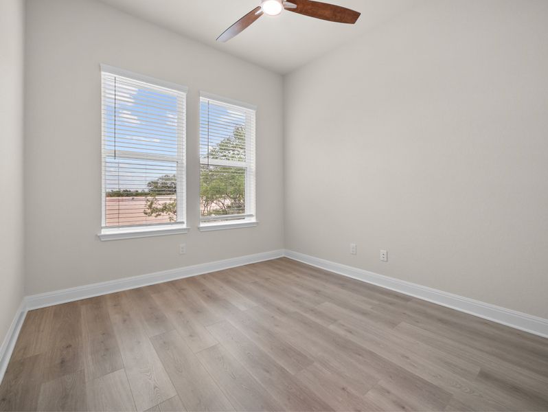 Representative unfurnished interior of a home built from the Valencia by Beazer Homes in Cibolo Crossing, Universal City (Image 11). Representative unfurnished interior of a home built from the Valencia by Beazer Homes in Cibolo Crossing, Universal City (Image 11).