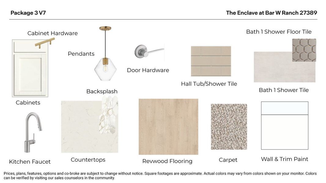 Materials commonly used for homes built from the The Edinburg by D.R. Horton in The Enclave at Bar W Ranch, Leander (Image 6).